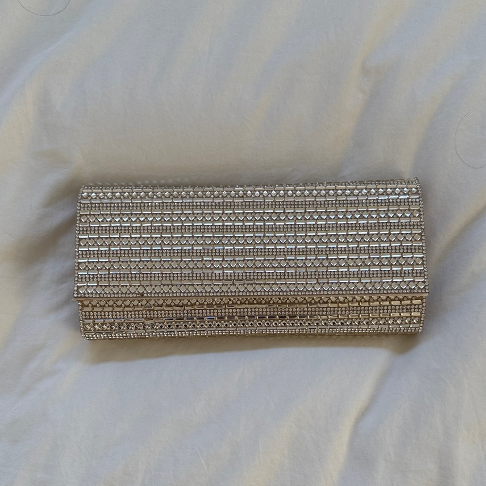 Aldo Gold Rhinestone Clutch